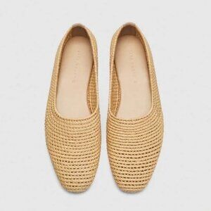 Zara Braided Raffia Flats